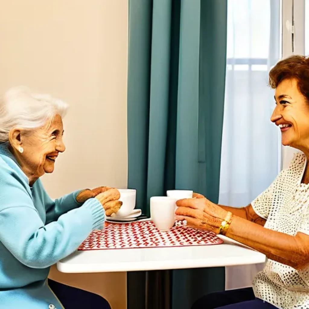 요양병원 의료보험 적용 - **Prompt 1: A Compassionate Portuguese Elder Care Home**
    A bright, inviting, and meticulously cl...