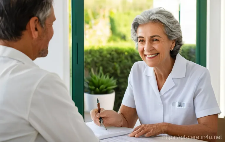 요양병원 의료진 수준 - **Prompt 1: A Multidisciplinary Team Providing Empathetic Care in a Modern Portuguese Senior Residen...